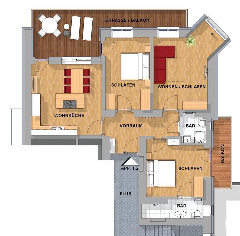 Appartements Schwaighofer Кессен Номер фото